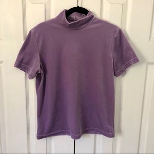 VTG lilac velvet top